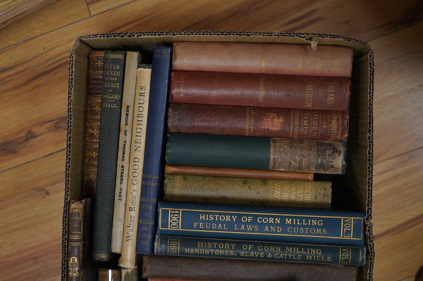 Simmonds, Peter Lund - The Curiosities of Food ... of Different Nations. Obtained from the Animal Kingdom. contemp. gilt calf, panelled spine with red label, sm. 8vo. 1859; [Kent East Indiaman] A Narrative of the Loss ..